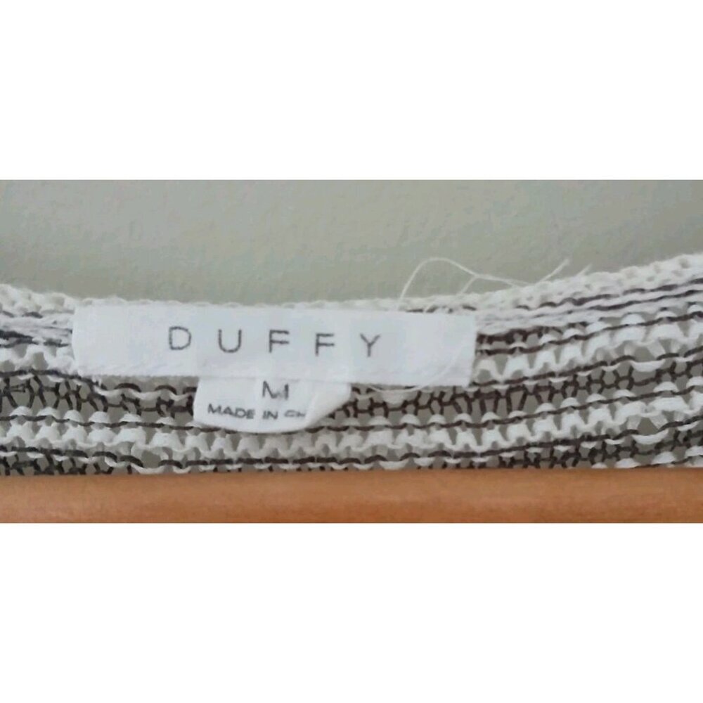 Duffy Linen Blend Striped Scoop Neck Tunic Sweater - Picture 5 of 10